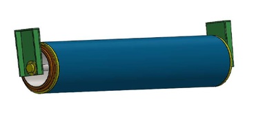 辊子自摆式双向下纠偏装置